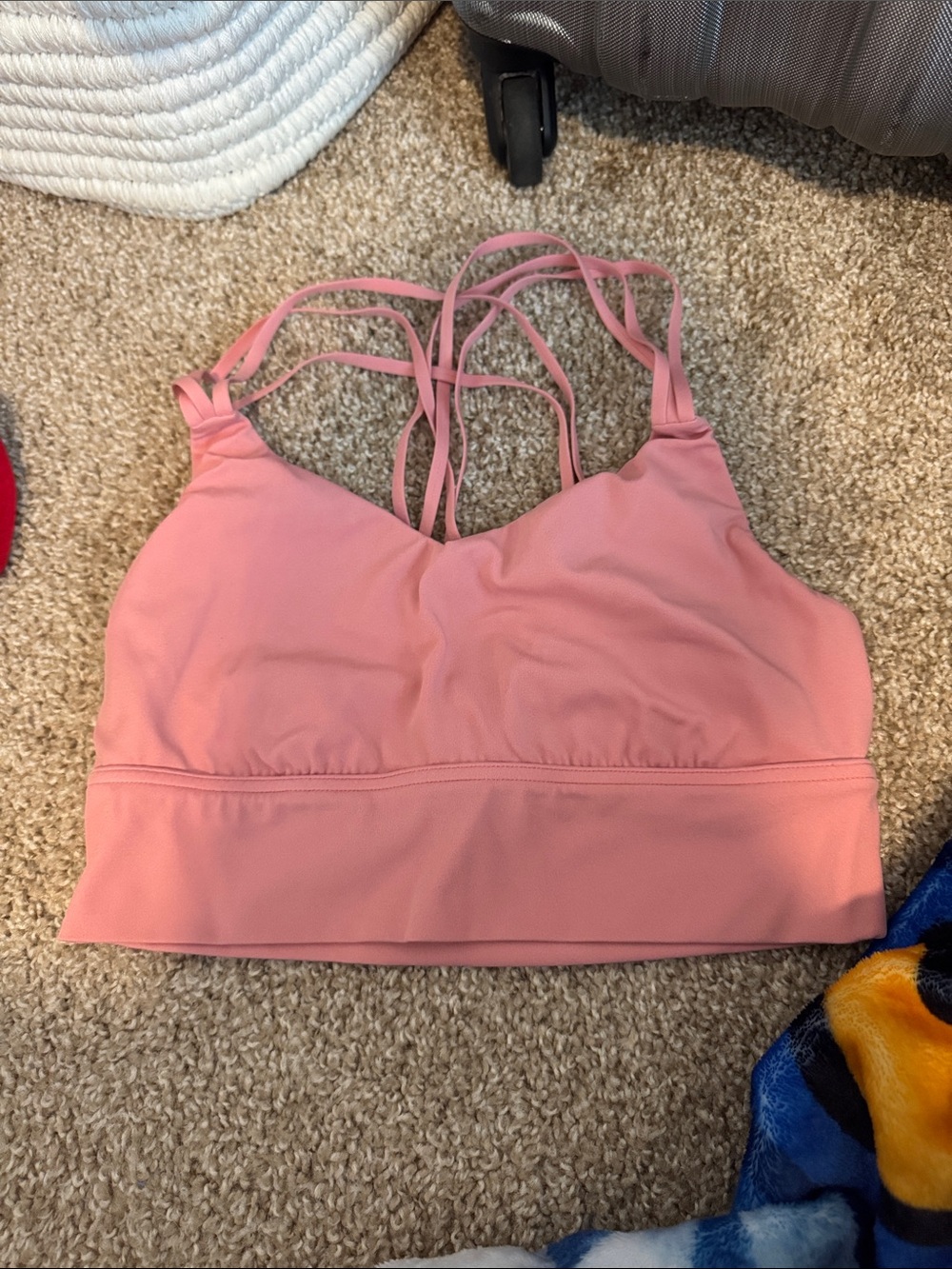 Aerie Offline Pink strappy sports bra